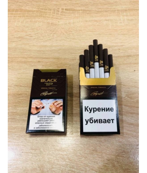 Сигареты "Black Tip ultra slims"